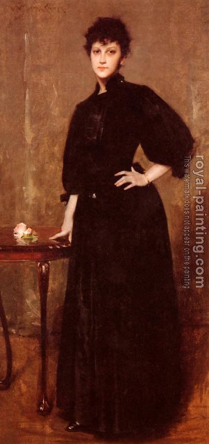 William Merritt Chase : Portrait Of Mrs C